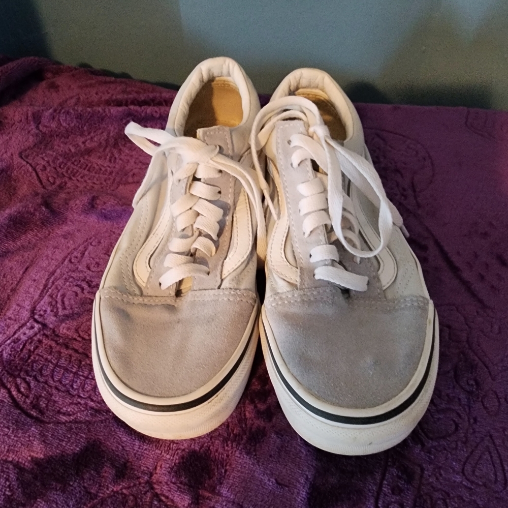 Van’s Old Skool shoes (drizzle/true white)